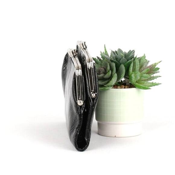 Hobo Lauren Black Patent Leather Wallet / Clutch - Picture 5 of 9